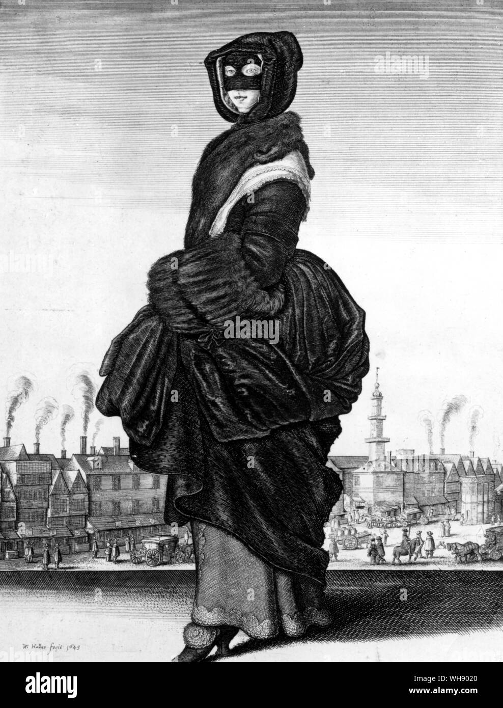 Hiver - représenté dans un livre sur Lord Rochester Banque D'Images