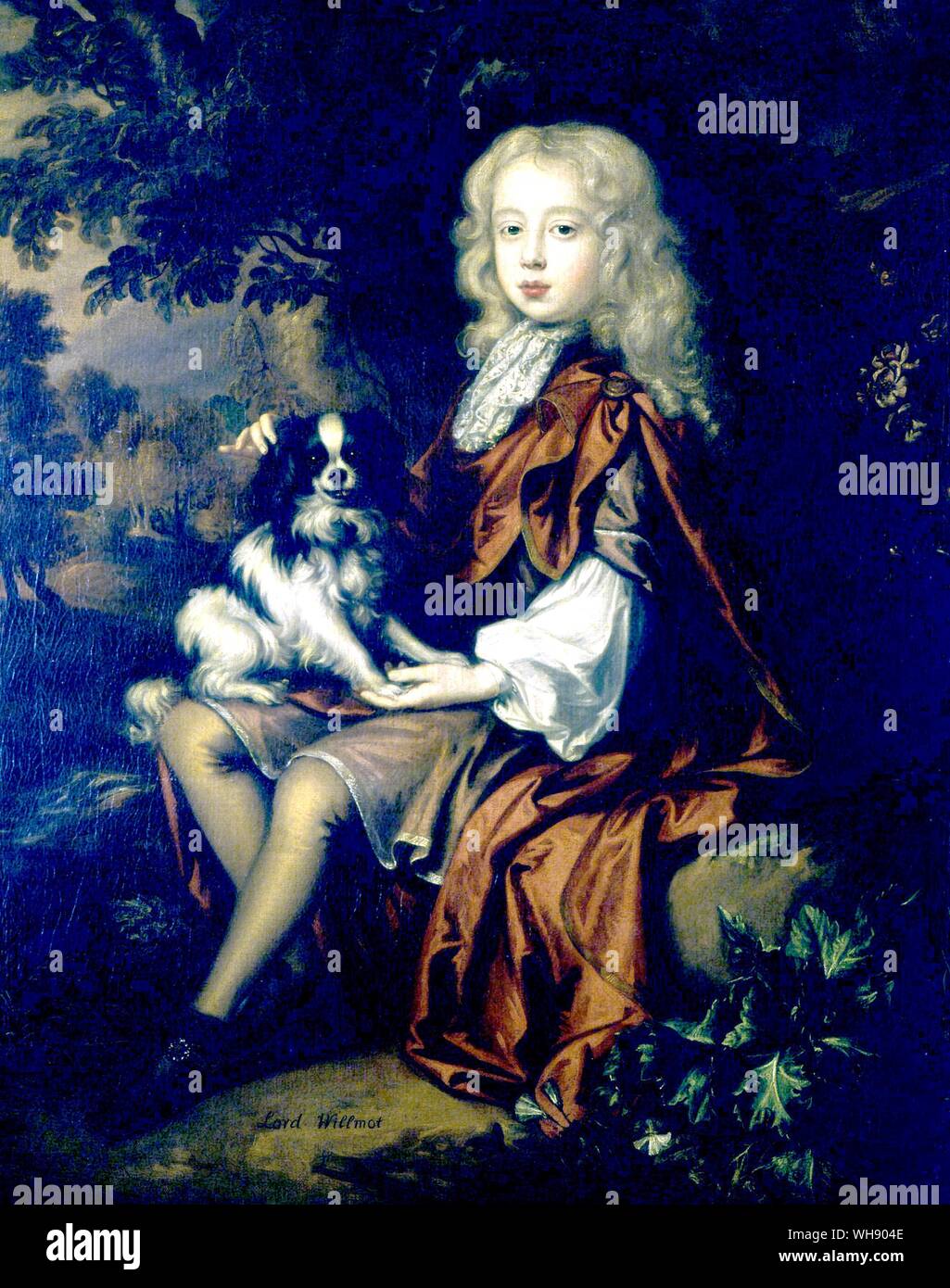 Lord Charles Wilmot : 'éviter l'oisiveté, le mépris, le mensonge et Dieu vous bénira : pour qui je prie, Rochester.' Banque D'Images