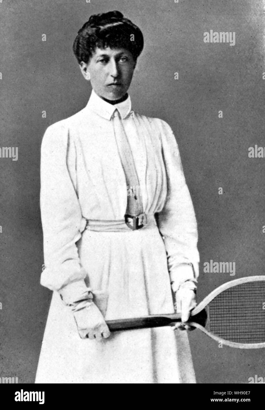 Blanche Hillyard, joueur de tennis britannique des années 1890. Banque D'Images