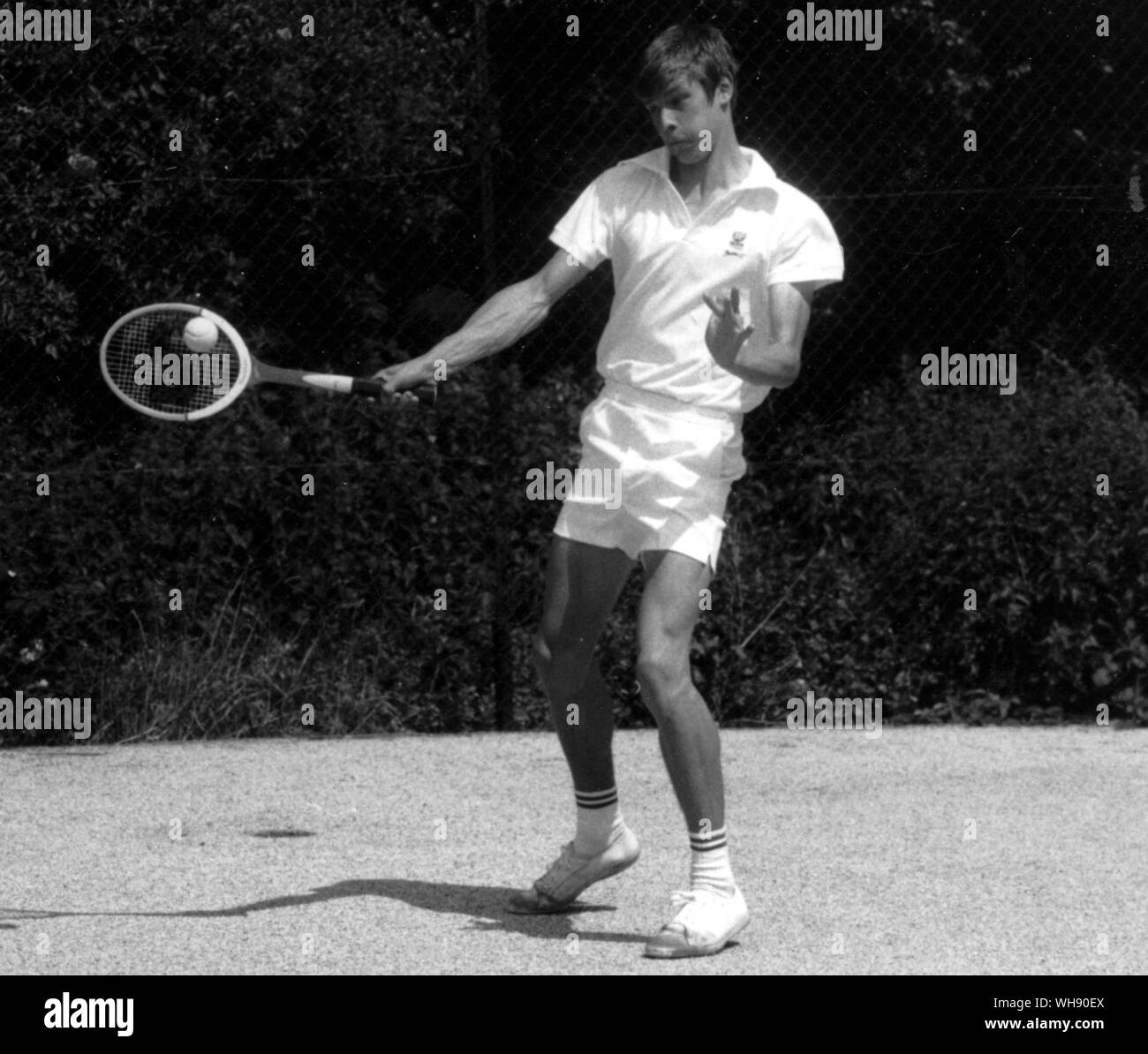 Joueur de tennis, l'anglais Buster Mottram. Banque D'Images