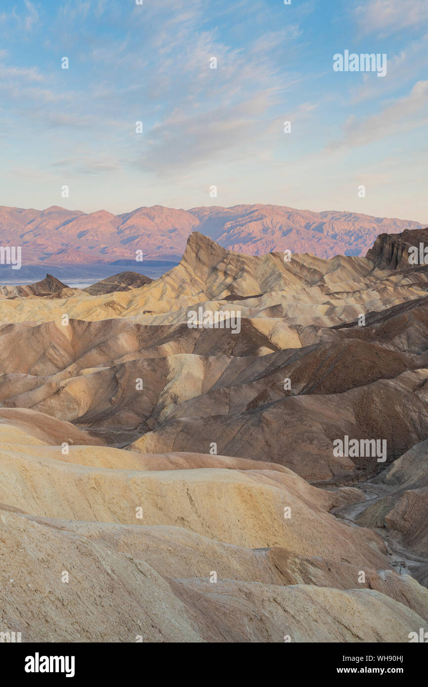 Zabriskie Point, Death Valley National Park, California, États-Unis d'Amérique, Amérique du Nord Banque D'Images