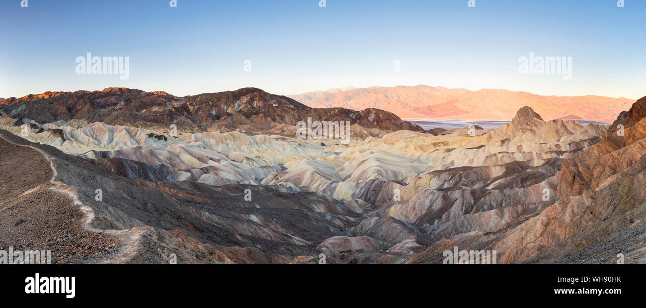 Zabriskie Point, Death Valley National Park, California, États-Unis d'Amérique, Amérique du Nord Banque D'Images