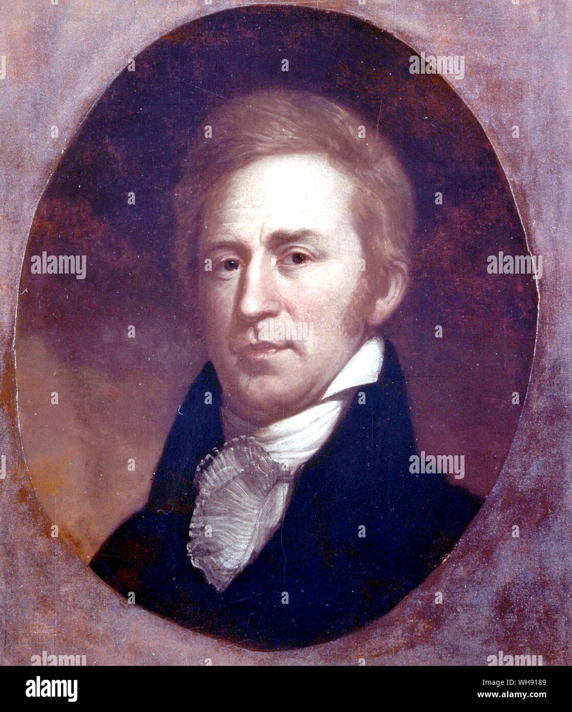 Charles Willson Peale's portrait de William Clark, peint quelques années après l'expédition à la mer de l'Ouest.. Banque D'Images