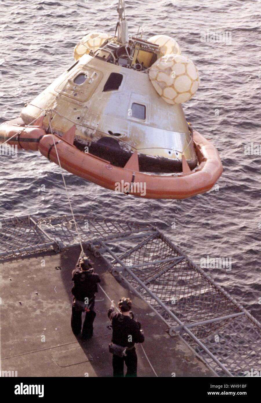 - Récupération de l'espace Skylab et module de commande de l'océan Pacifique. Banque D'Images