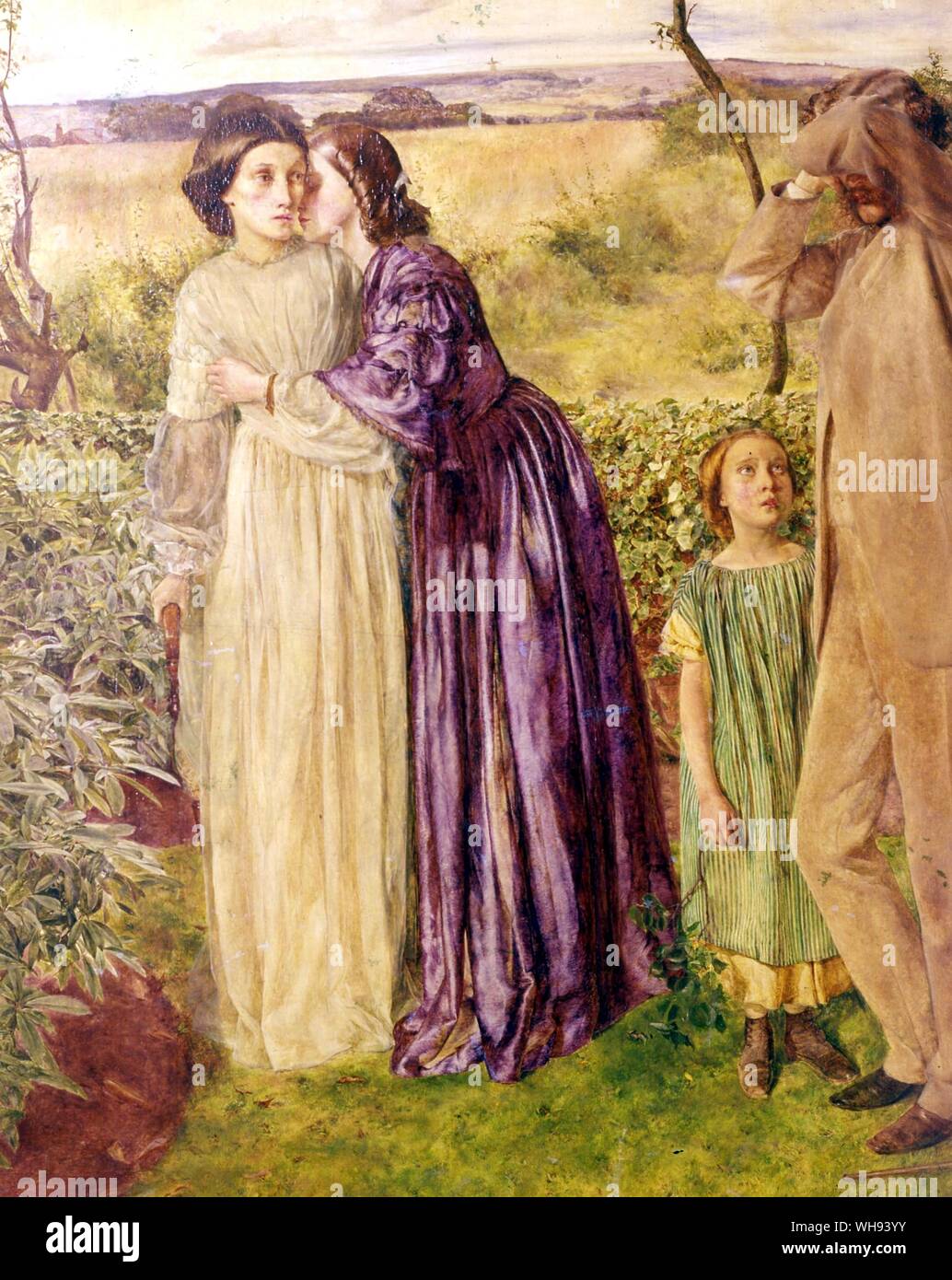 Trop tard 1858 Banque D'Images