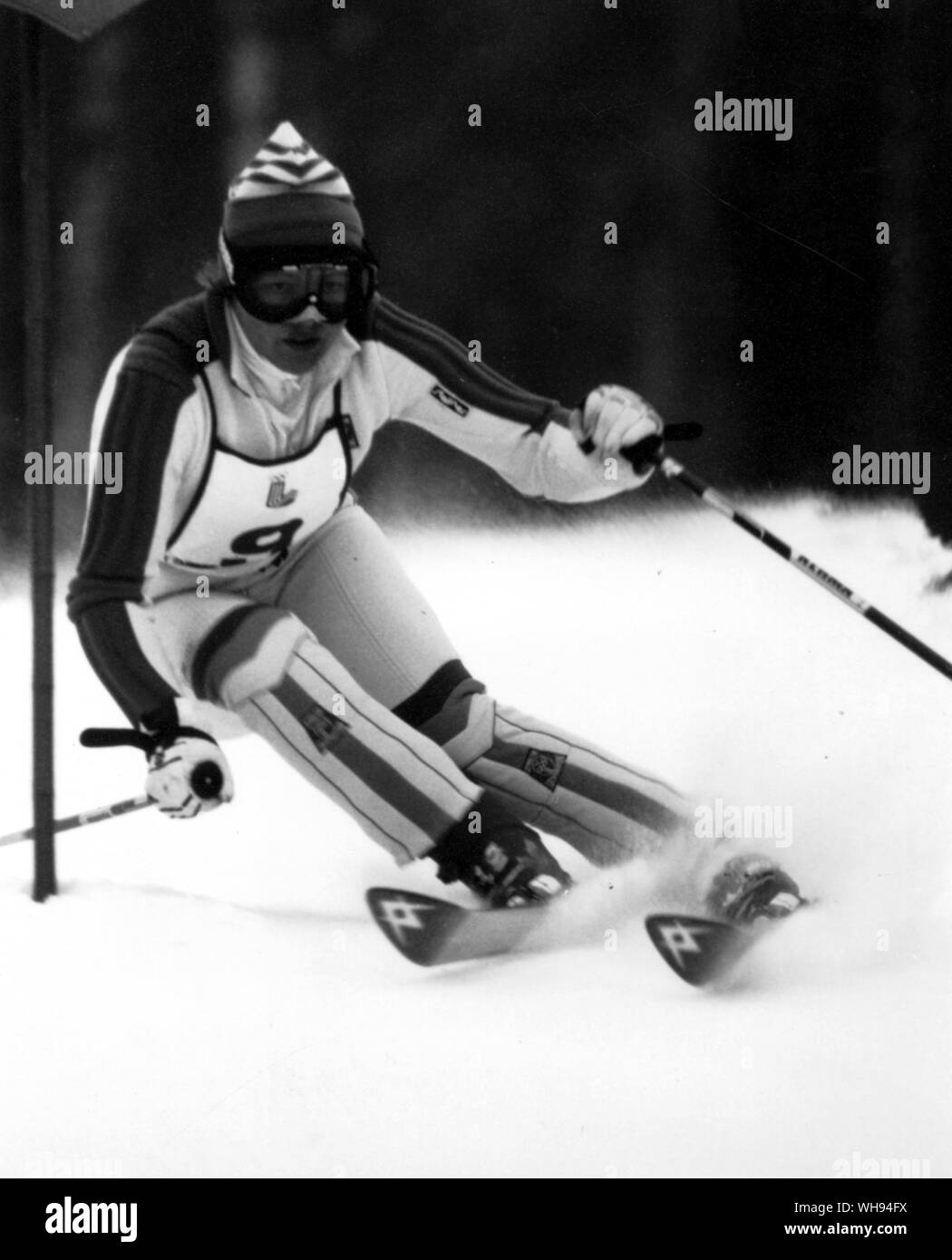 Hanni Wenzel Jeux olympiques de Lake Placid, New York 1972 Banque D'Images