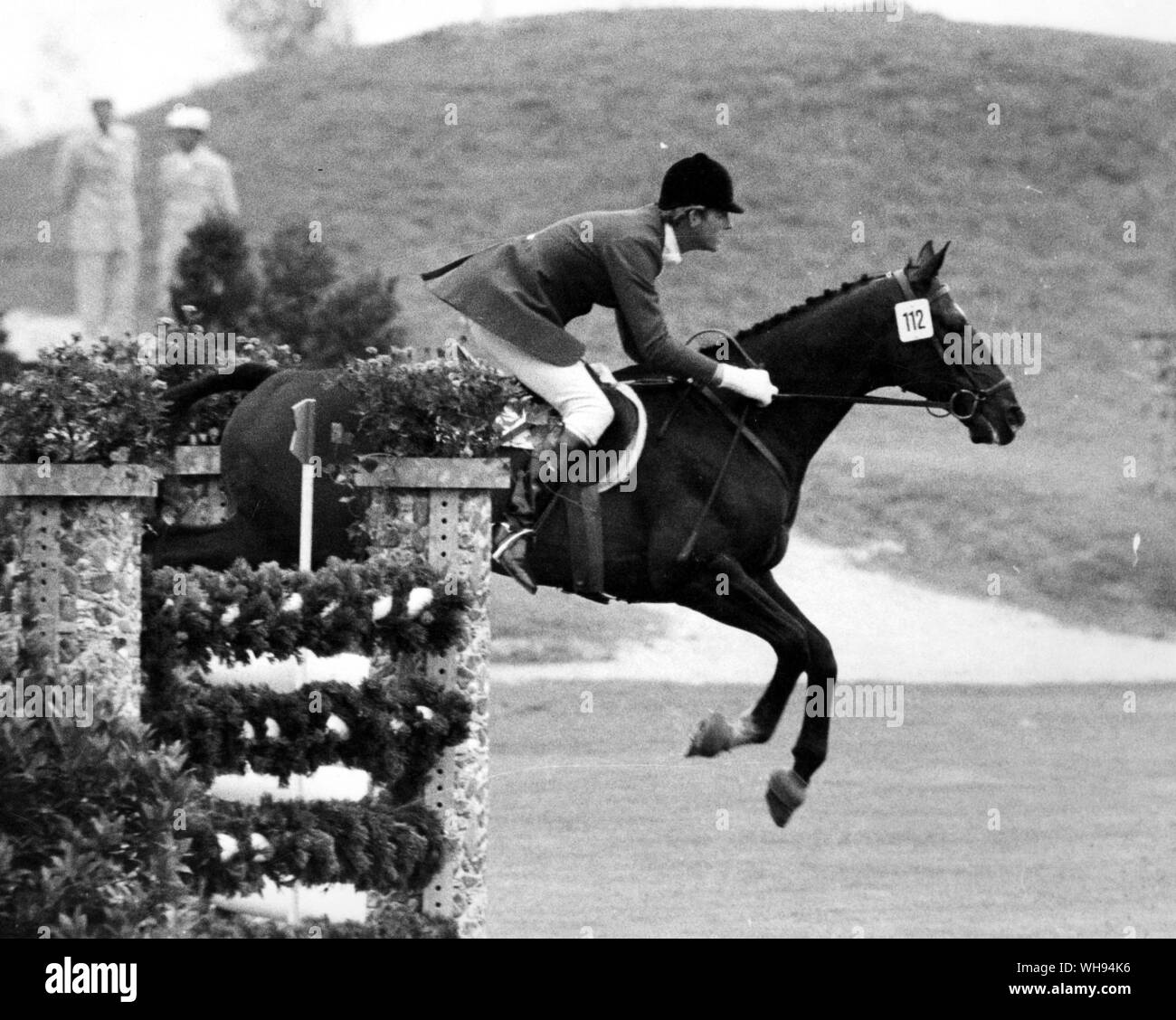 Septembre 1972 : Richard Meade de Grande-Bretagne dans le cas de saut à Munich lors des Jeux Olympiques de Munich. Banque D'Images
