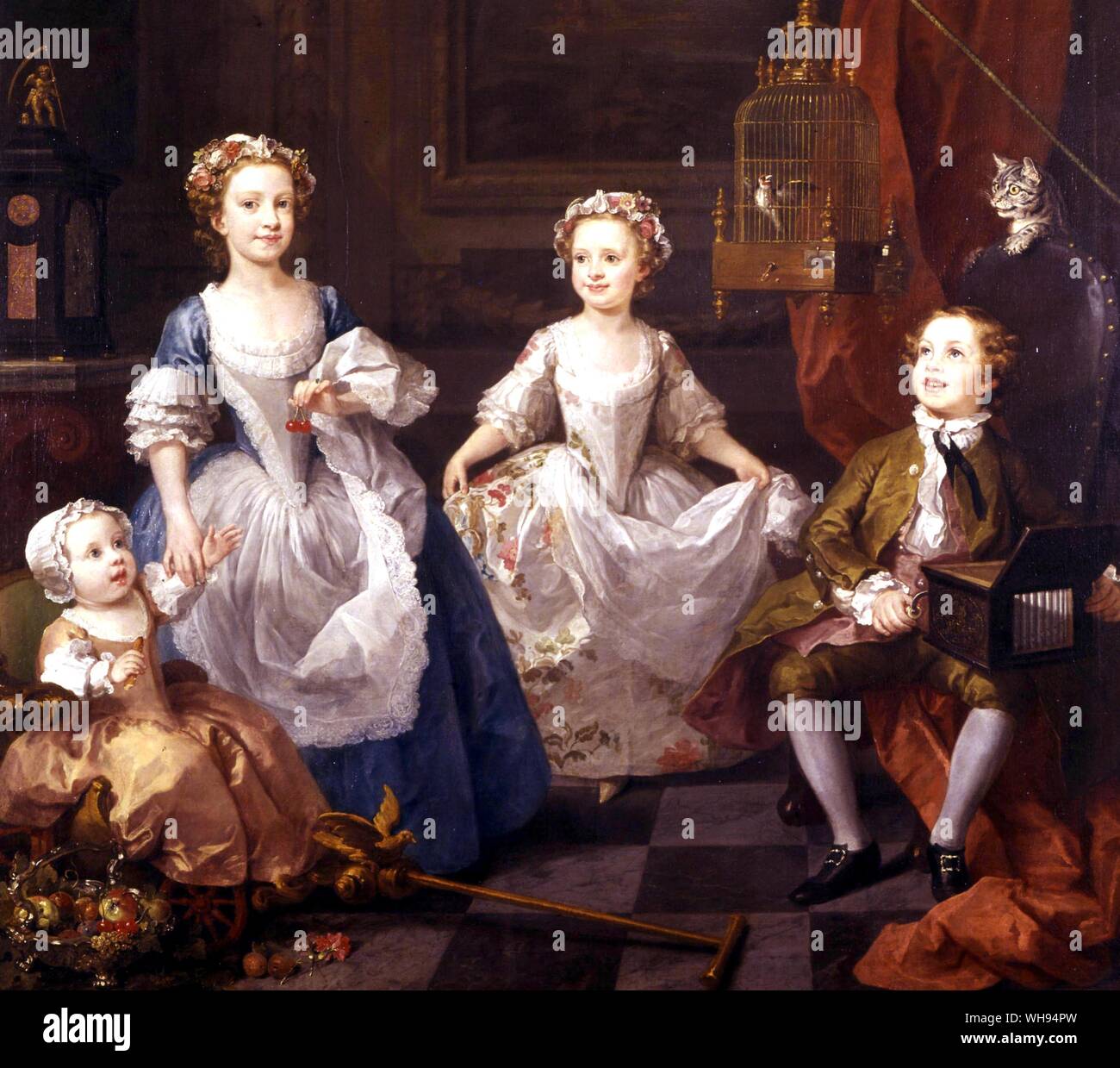 William Hogarth 1697-1764 Les enfants Graham Banque D'Images