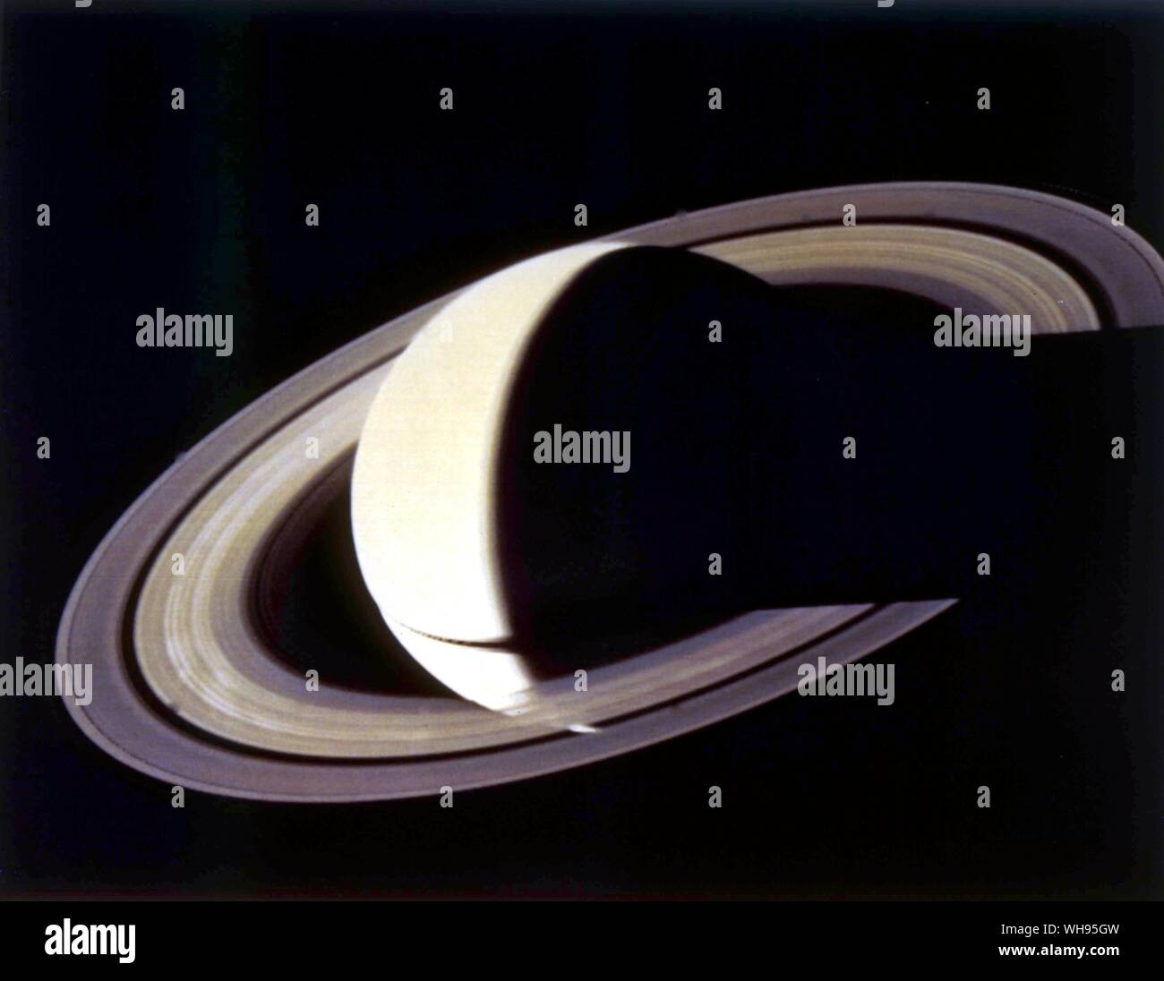 L'espace - Saturne/Saturne et de l'anneau Banque D'Images