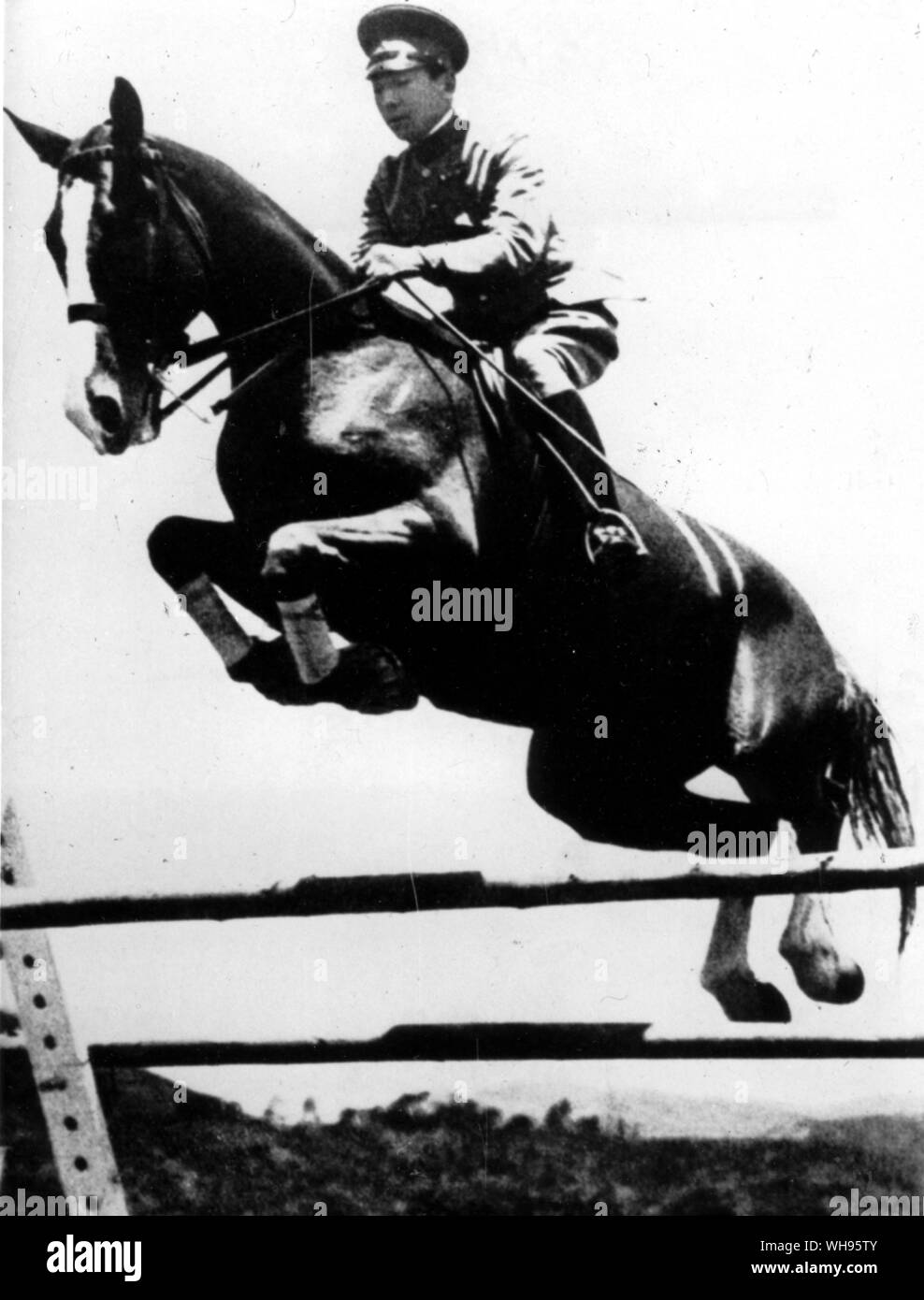 Sport équestre Nishi ? Jeux olympiques de saut Berlin 1936 Banque D'Images