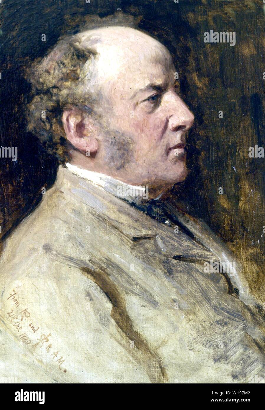 Sir John Everett Millasis Self Portrait 1883 Banque D'Images