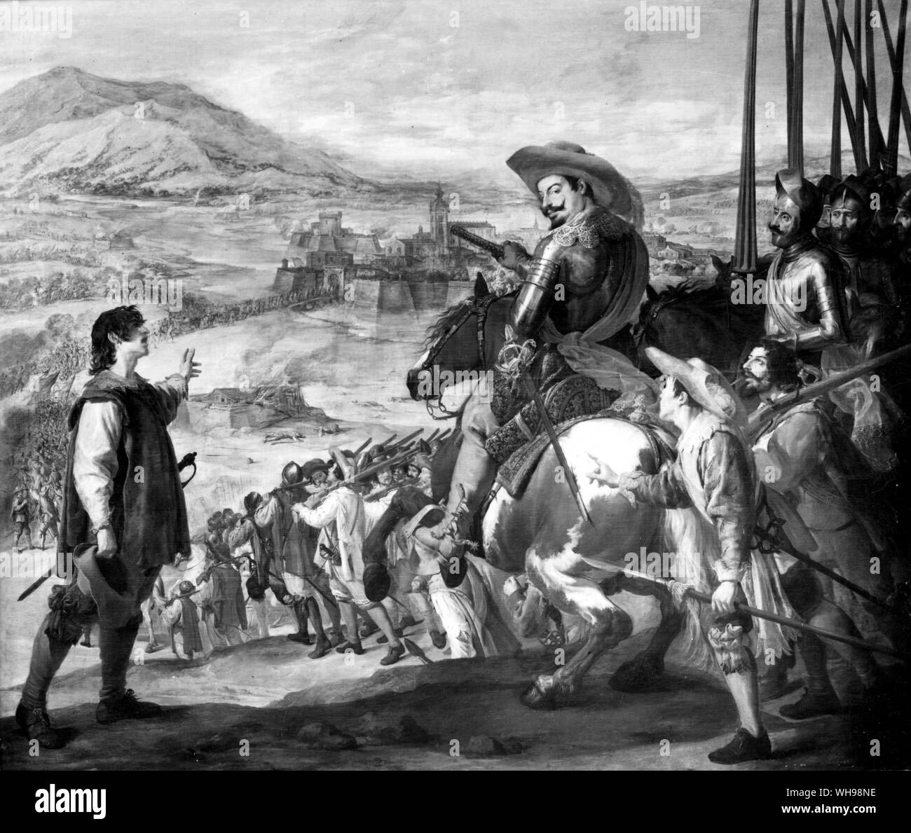 Warfare/ Capture de Brisach, 1633. Banque D'Images