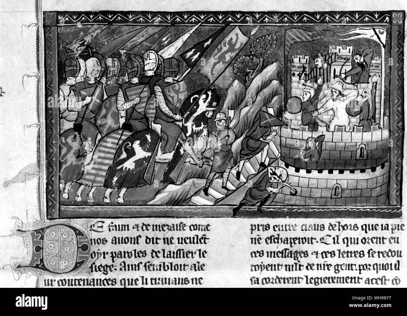 Les croisades canalisé les énergies belliqueuses de l'Europe de l'ouest contre un ennemi extérieur. La capture d'Antioche lors de la première croisade.. . Banque D'Images