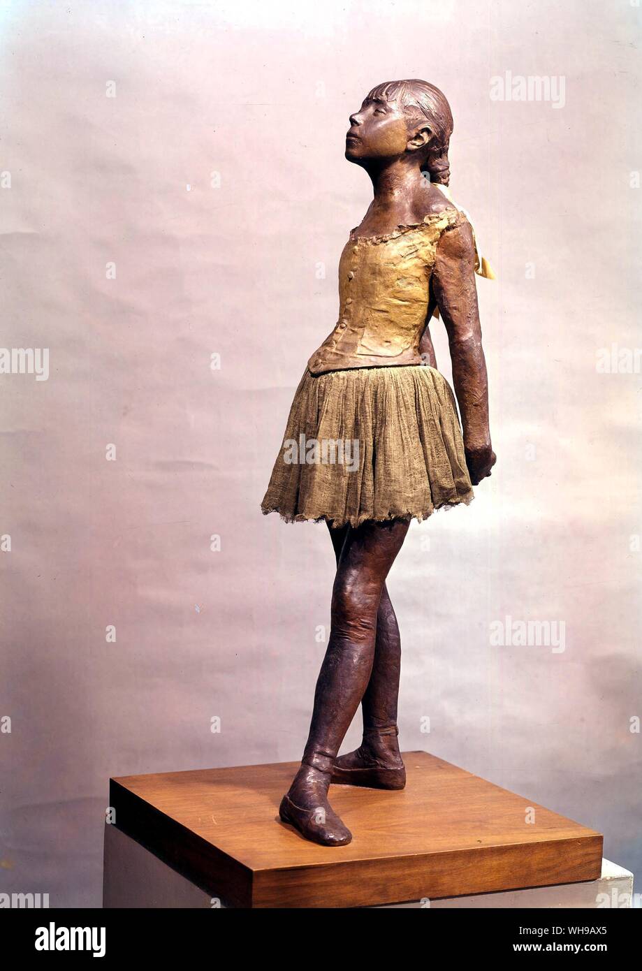 Sculpture de Degas Petite danseuse de ballet Banque D'Images