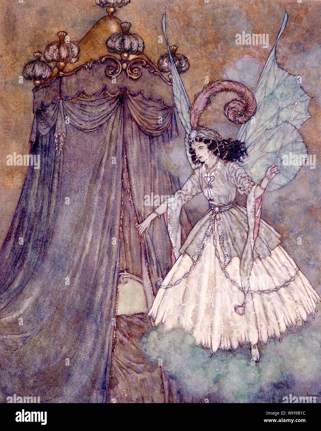 Classic Fairy Tales Le conte de La Belle et la Bête Banque D'Images