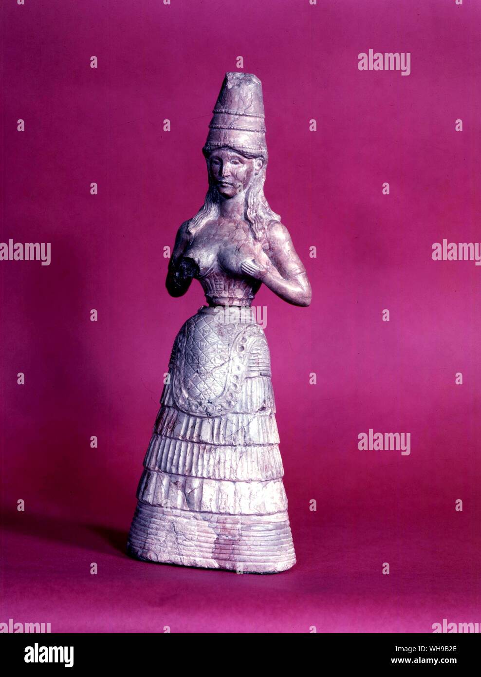 Figurines grecque déesse de Pierre Banque D'Images