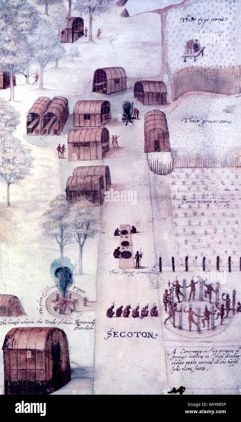 Les Indiens d'Amérique du Nord Fête de la danse et de sacrifice pour le bien des cultures Banque D'Images