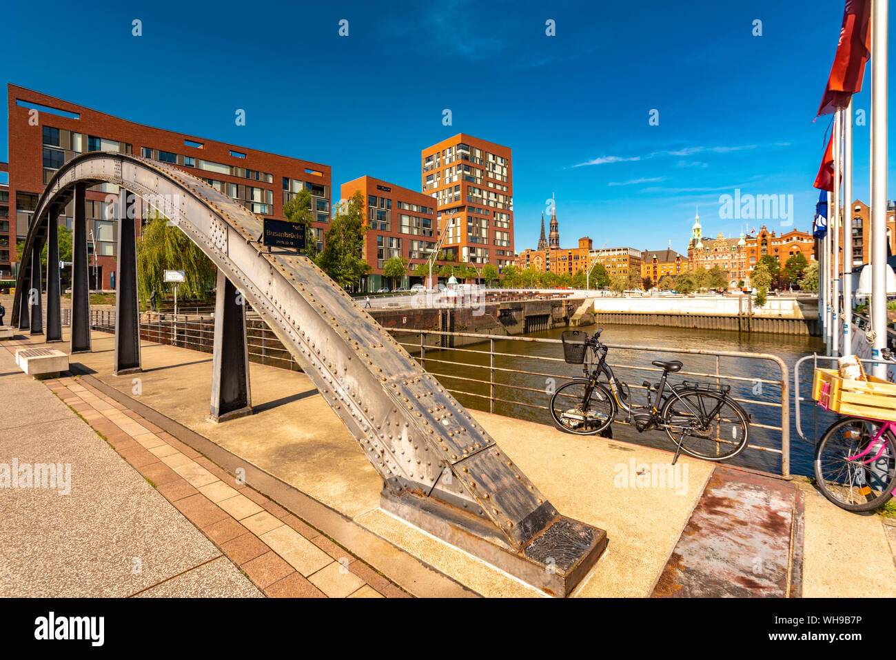 Les bâtiments modernes de Hafencity, Hambourg, Allemagne Banque D'Images