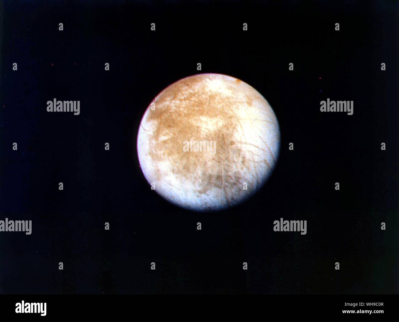 Photographie de Jupiter espace Europa satellite. Banque D'Images