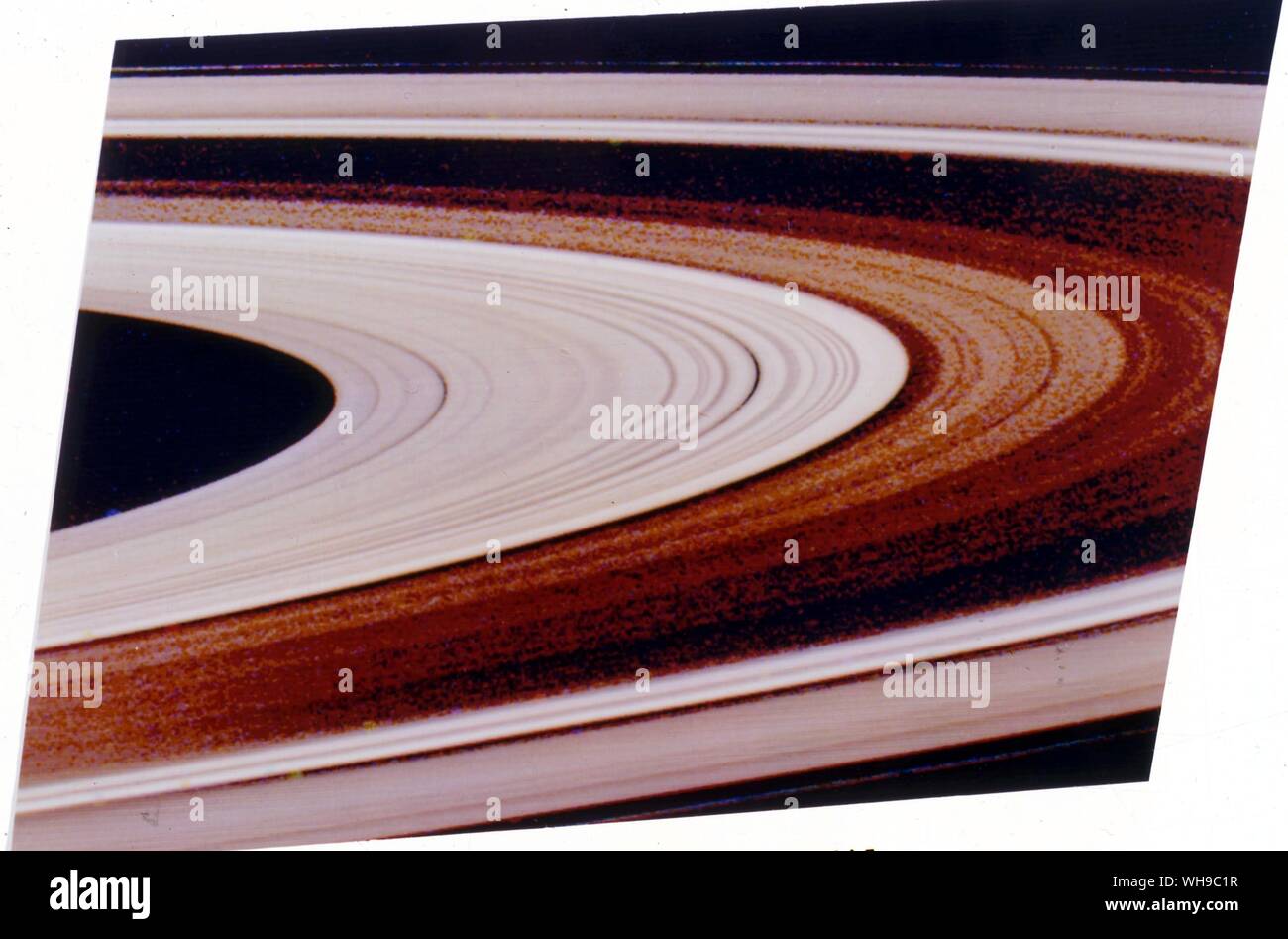 Les anneaux de Saturne l'espace Banque D'Images