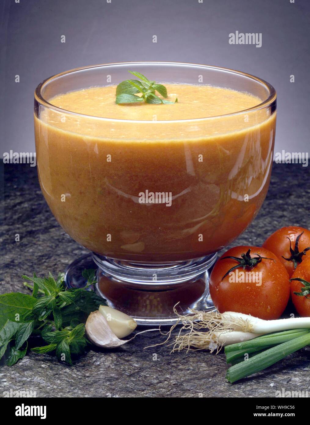 Soupe de tomate fraîche Banque D'Images