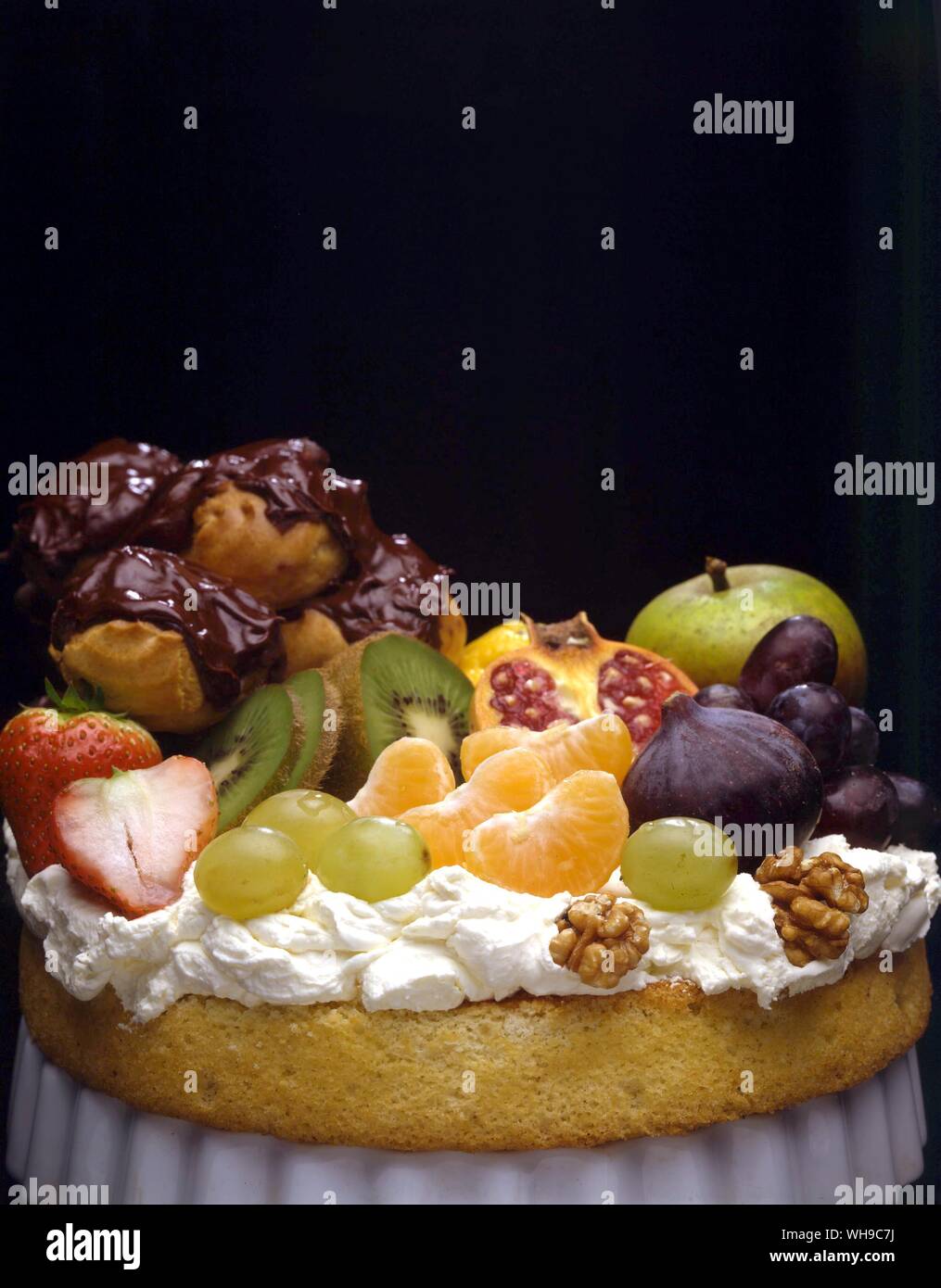 Desserts aux fruits Banque D'Images