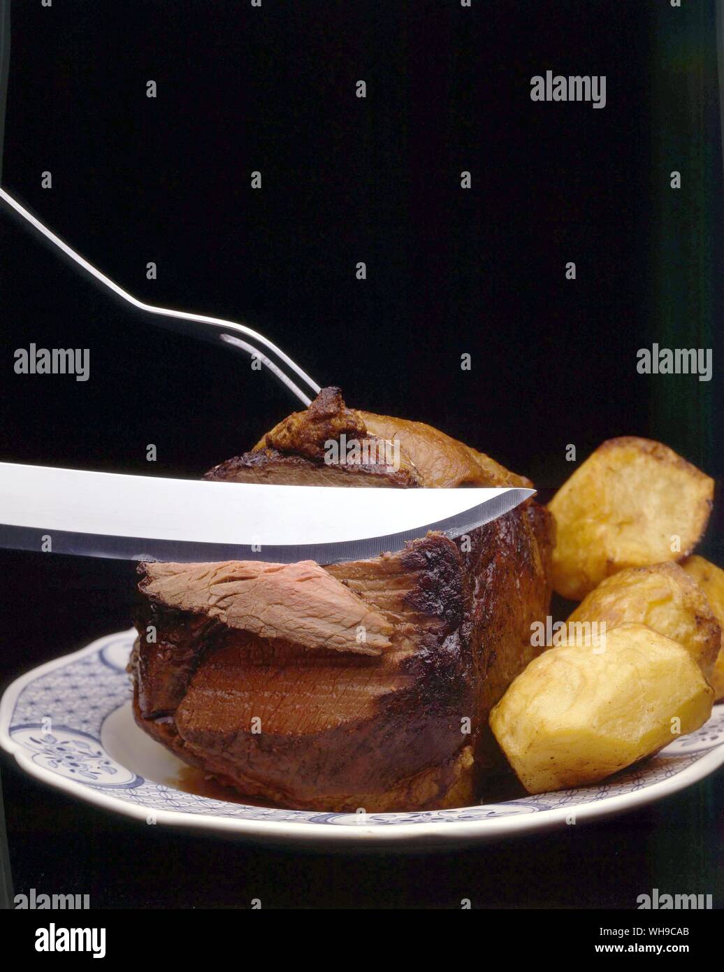 Rôti de boeuf Banque D'Images
