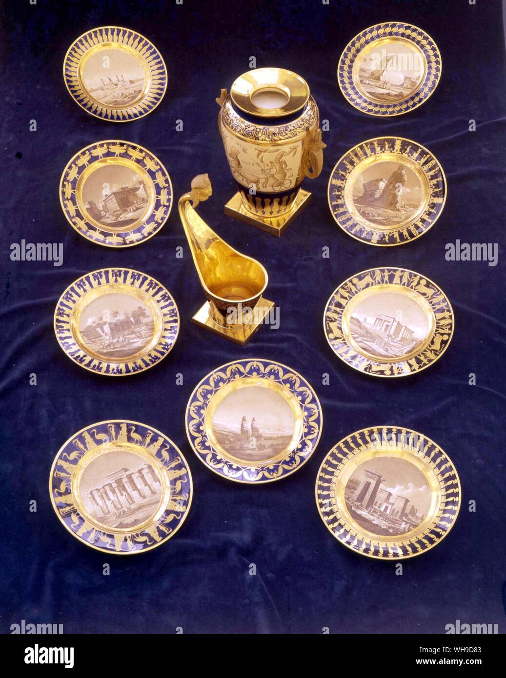 Service de l'Égyptien (Sevres) appartenant au duc de Wellington Banque D'Images