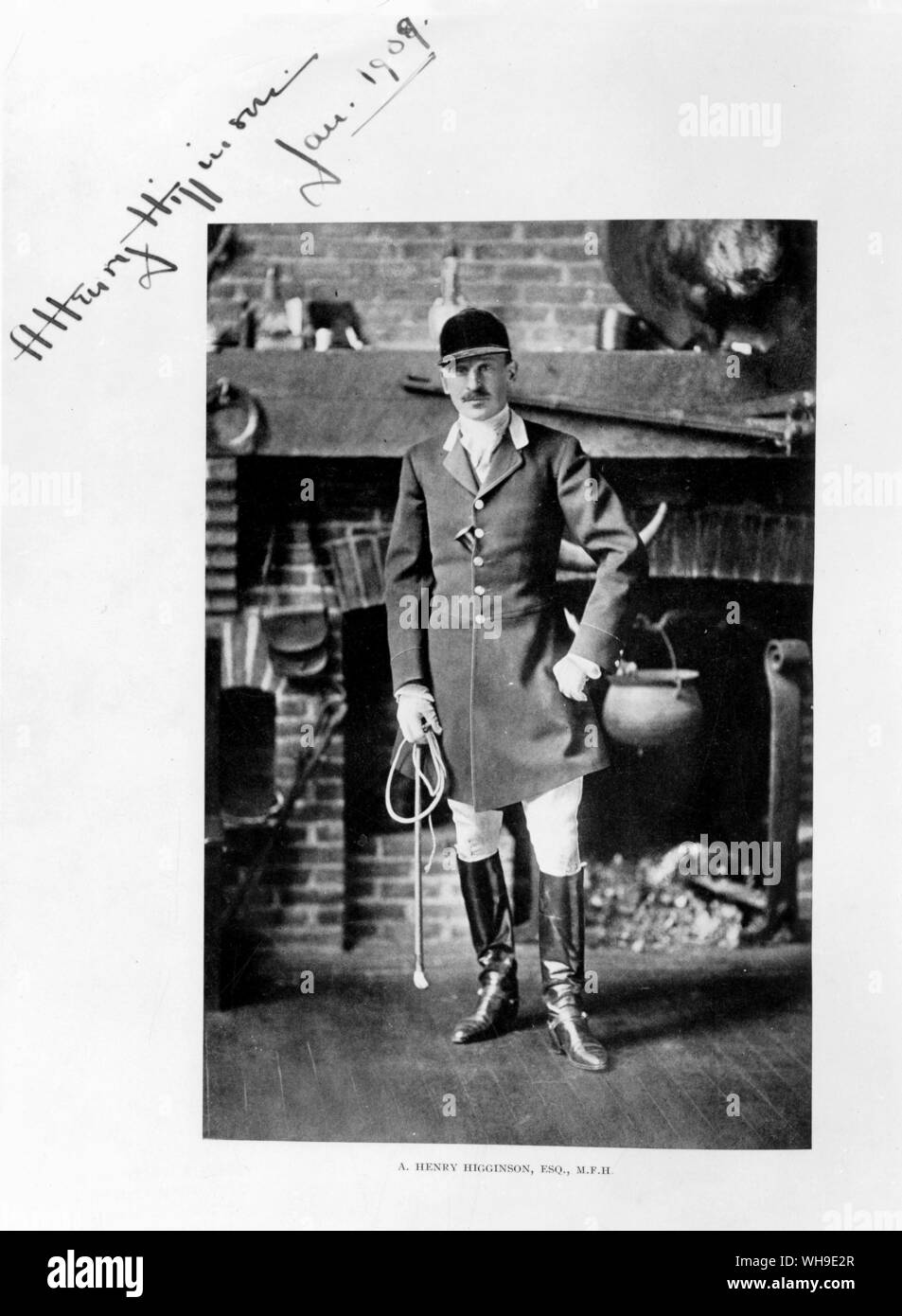 A. Henry Higginson, 1909. À partir de la chasse des États-Unis et du Canada. Banque D'Images