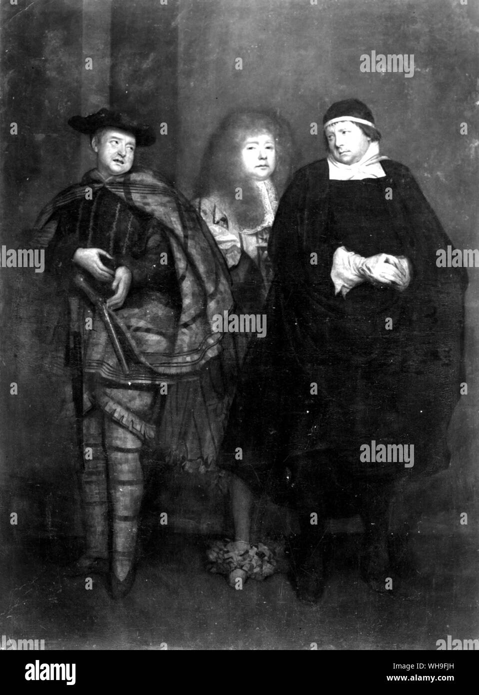 John Lacy (d.1681). 'Lacy dans trois postures severall'. Banque D'Images