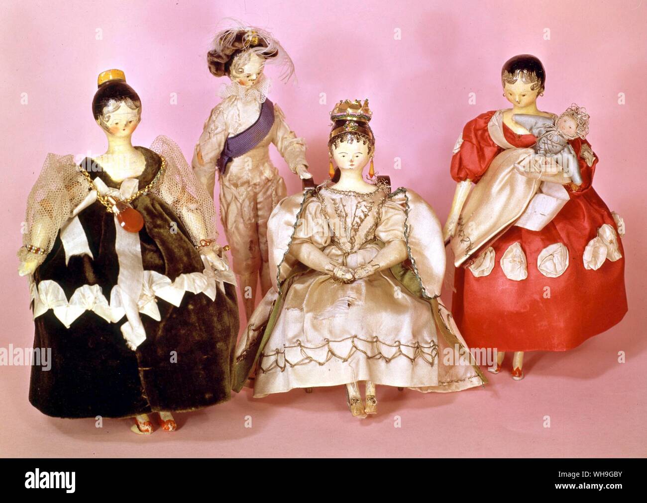 Certains de la reine Victoria's Dolls Banque D'Images