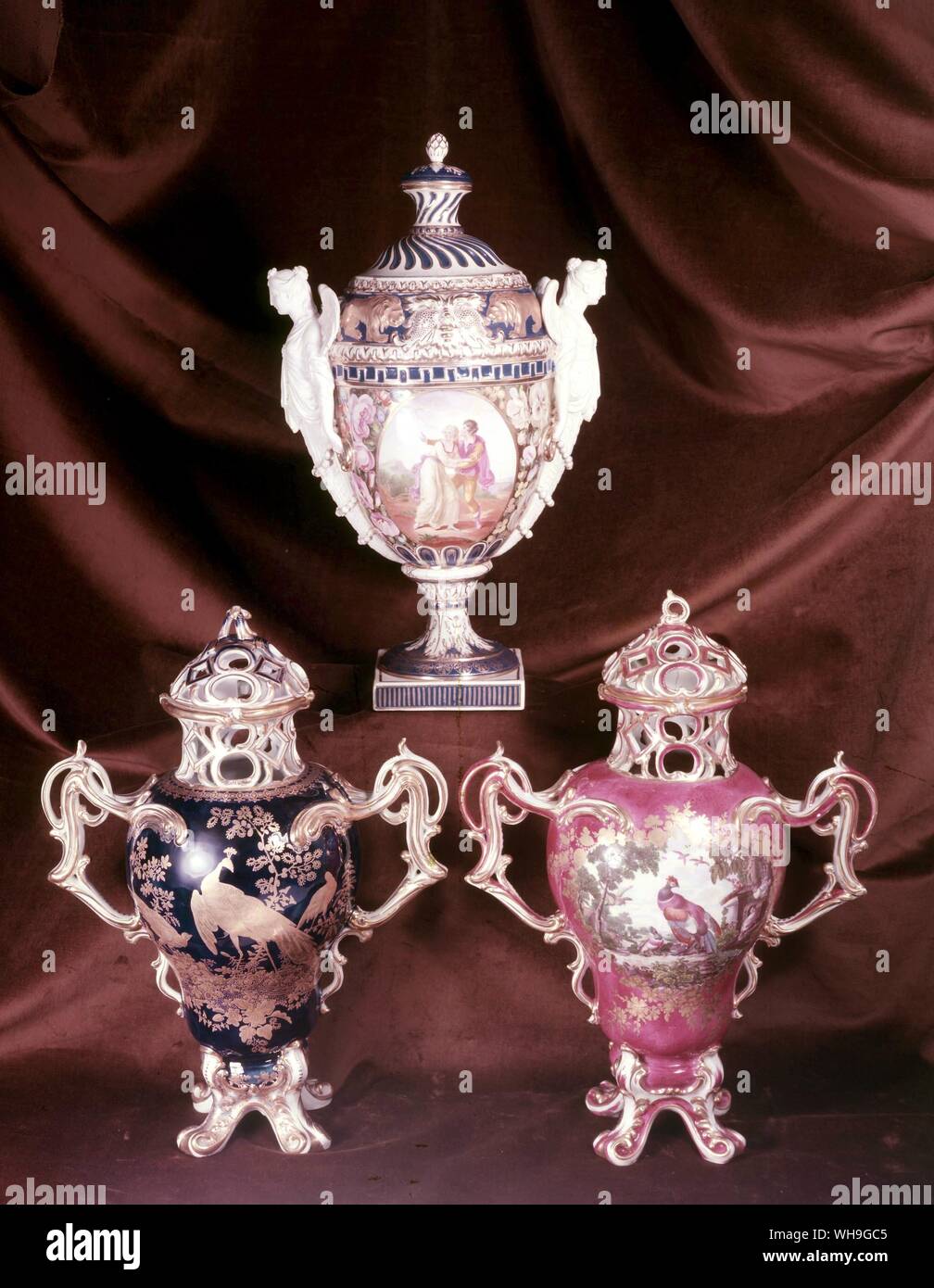 Chelsea Chelsea et vases Vase Derby Banque D'Images