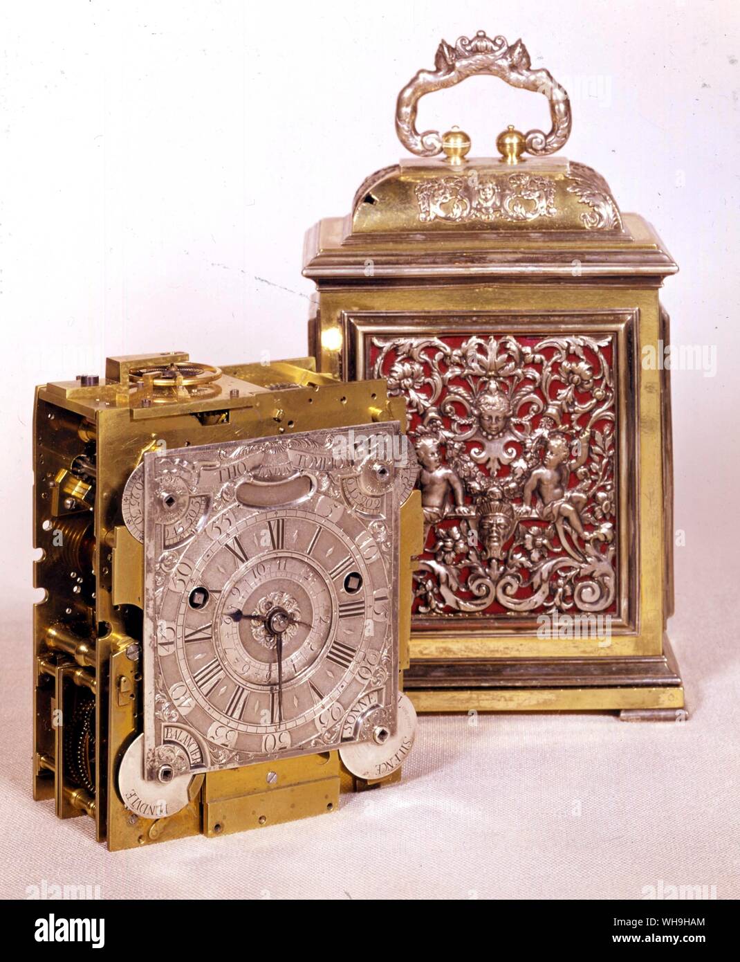 Réveil de voyage 1700 par Tompion Clocks Banque D'Images