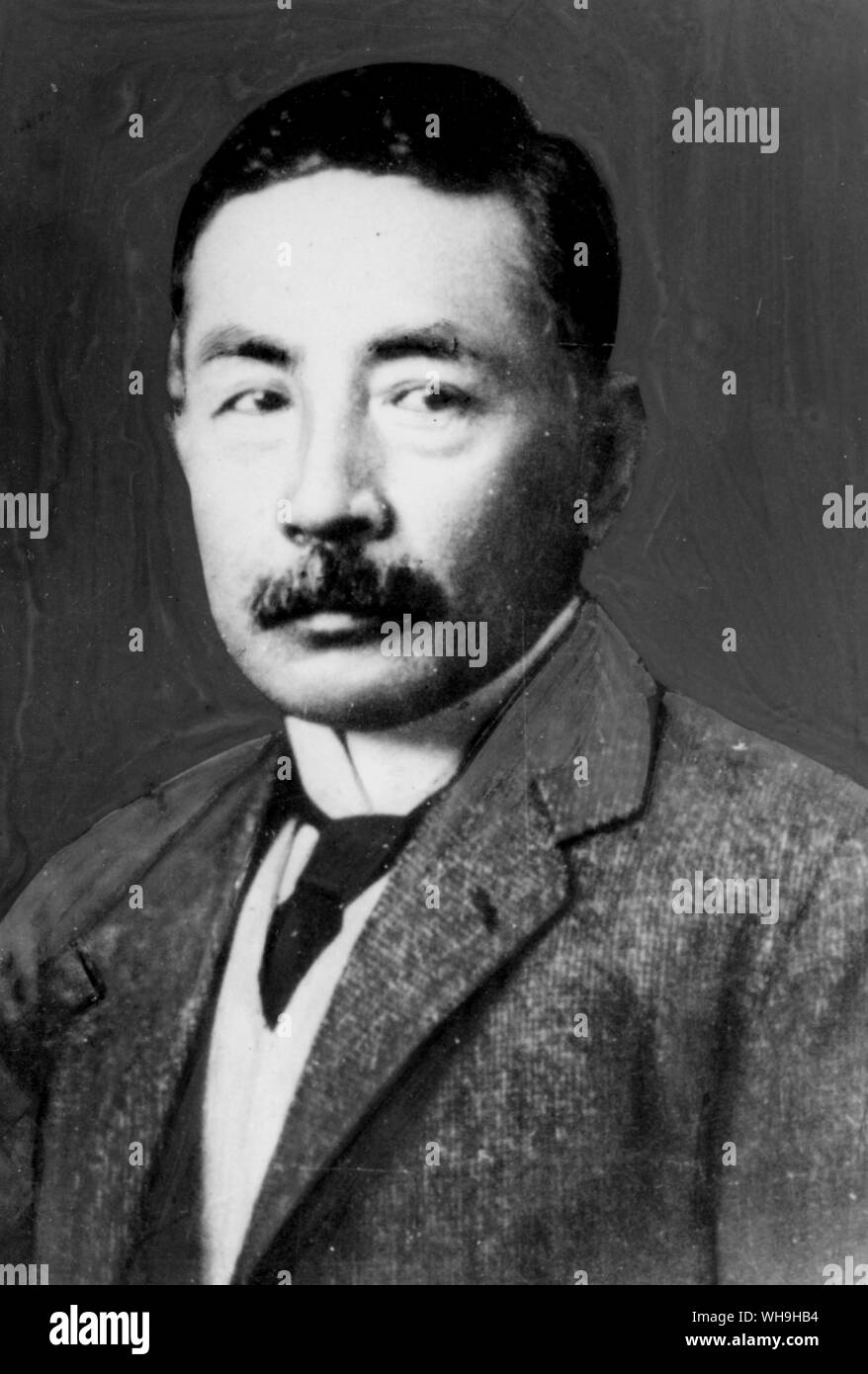 Soseki Natsume (historique (1867-1916), romancier japonais). Banque D'Images