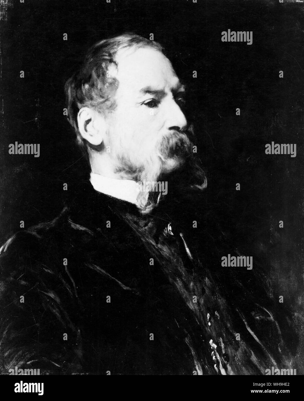 Sir John Tenniel (1820-1914), illustrateur et caricaturiste français. Il s'est joint à la revue satirique, PUNCH en 1850 et était avec eux depuis plus de 50 ans. Banque D'Images