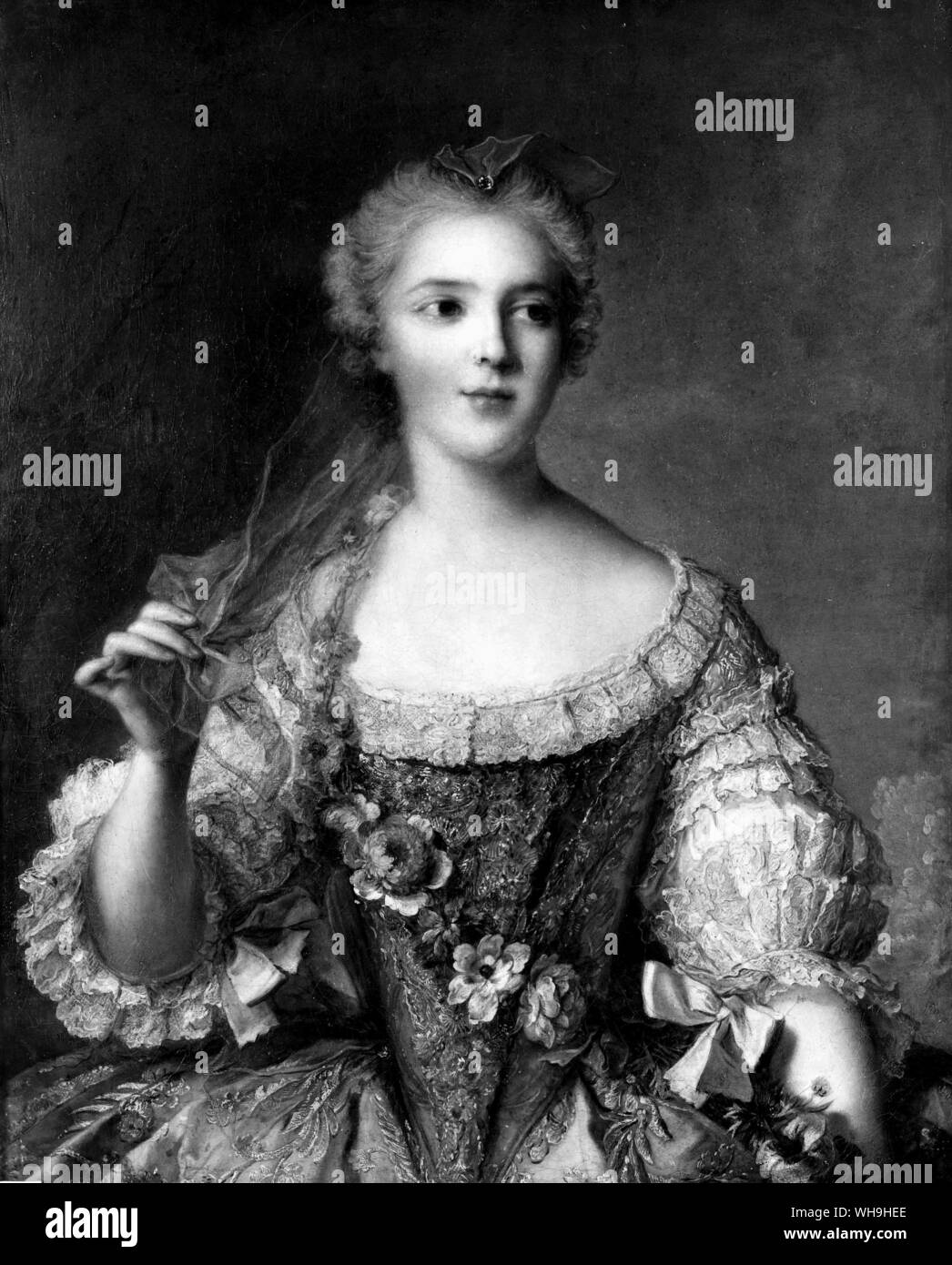 Portrait de Madame Sophie par Jean Marc Nattier. Banque D'Images