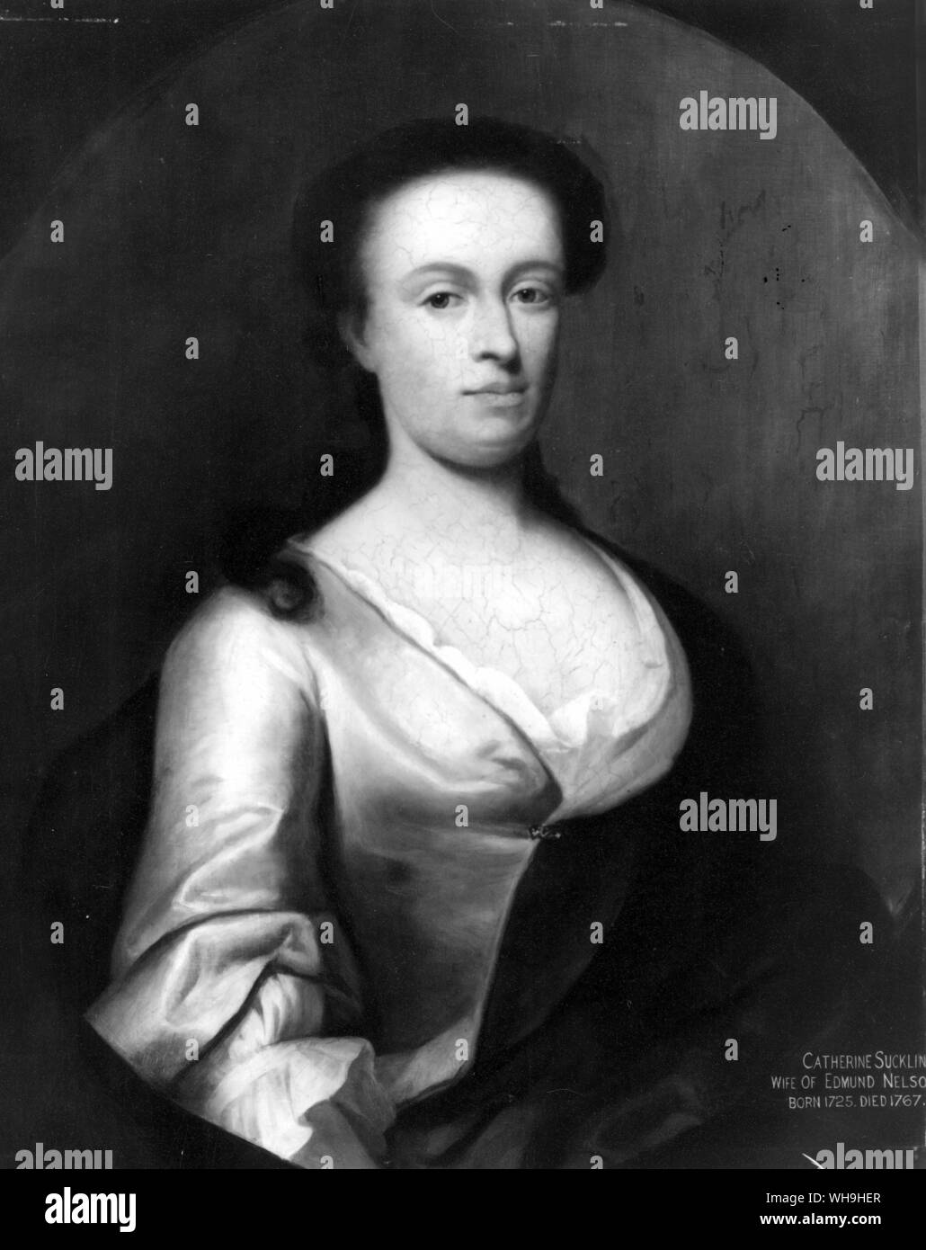 Catherine Suckling, la mère de Lord Horatio Nelson. Âgée de 18 ans. Banque D'Images