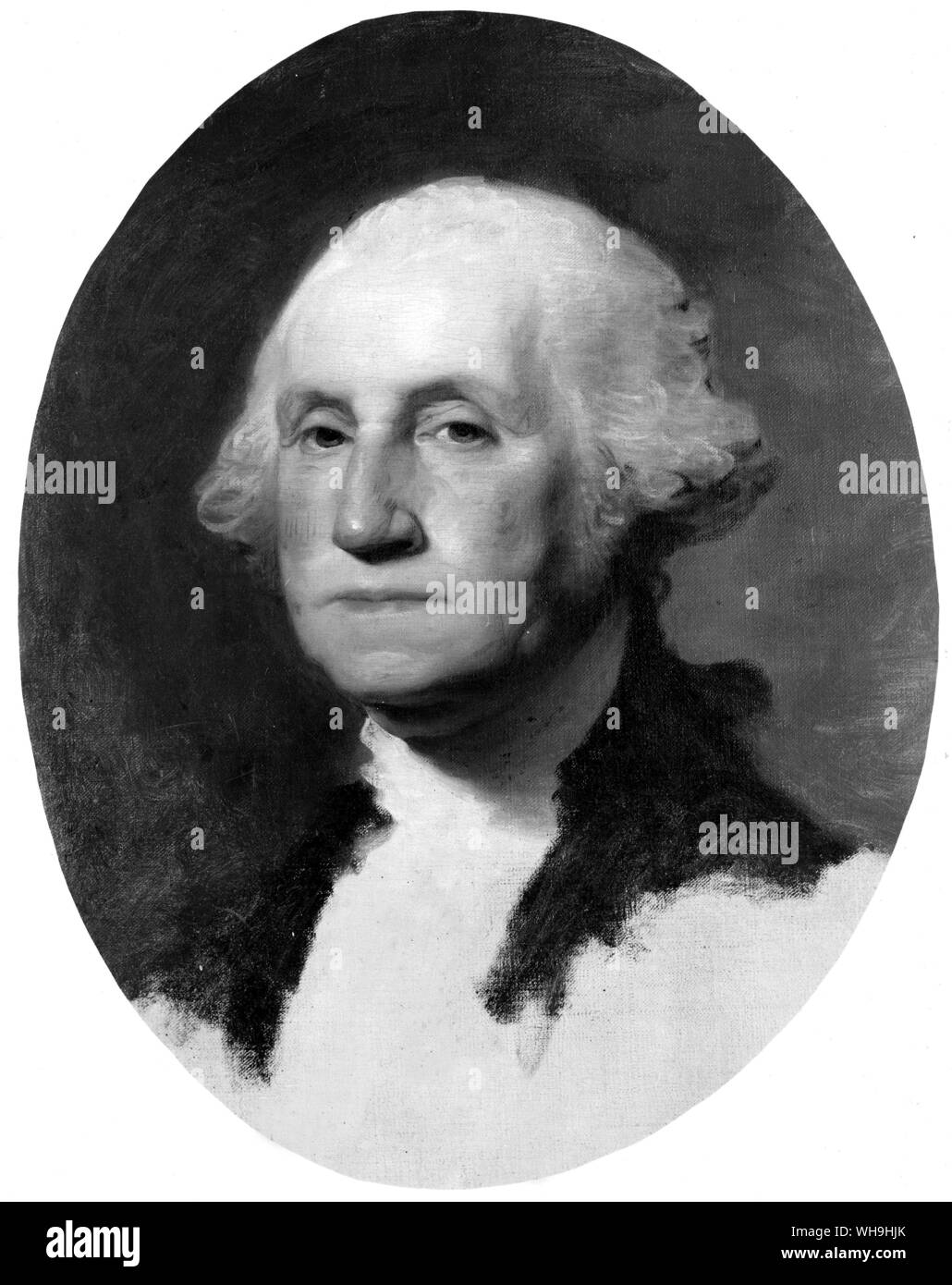George Washington (1732-1799), commandant des forces américaines pendant la guerre de l'indépendance et 1er Président de l'USA. Par Stuart Gilbert. Banque D'Images