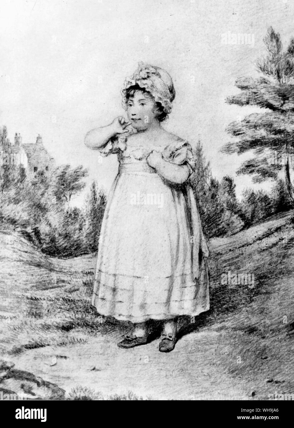 Horatia Nelson, fille de Lord Horatio Nelson et Lady Emma Hamilton. Banque D'Images