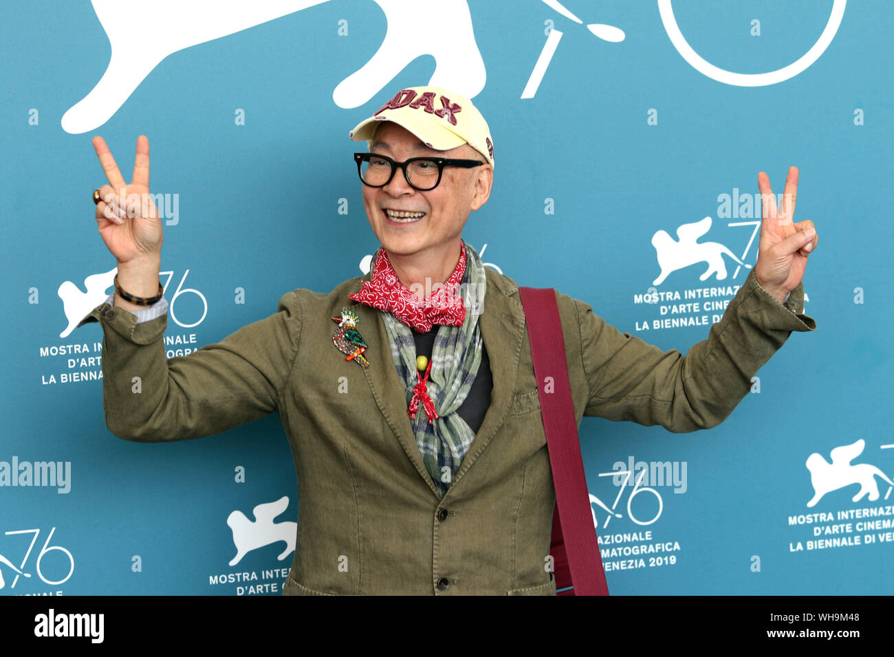 L'Italie, Lido di Venezia, le 2 septembre 2019 : Le directeur Yonfan (Hong Kong) au photocall du film 'JI Yuan Tai Qi Hao' No7 (Cherry Banque D'Images