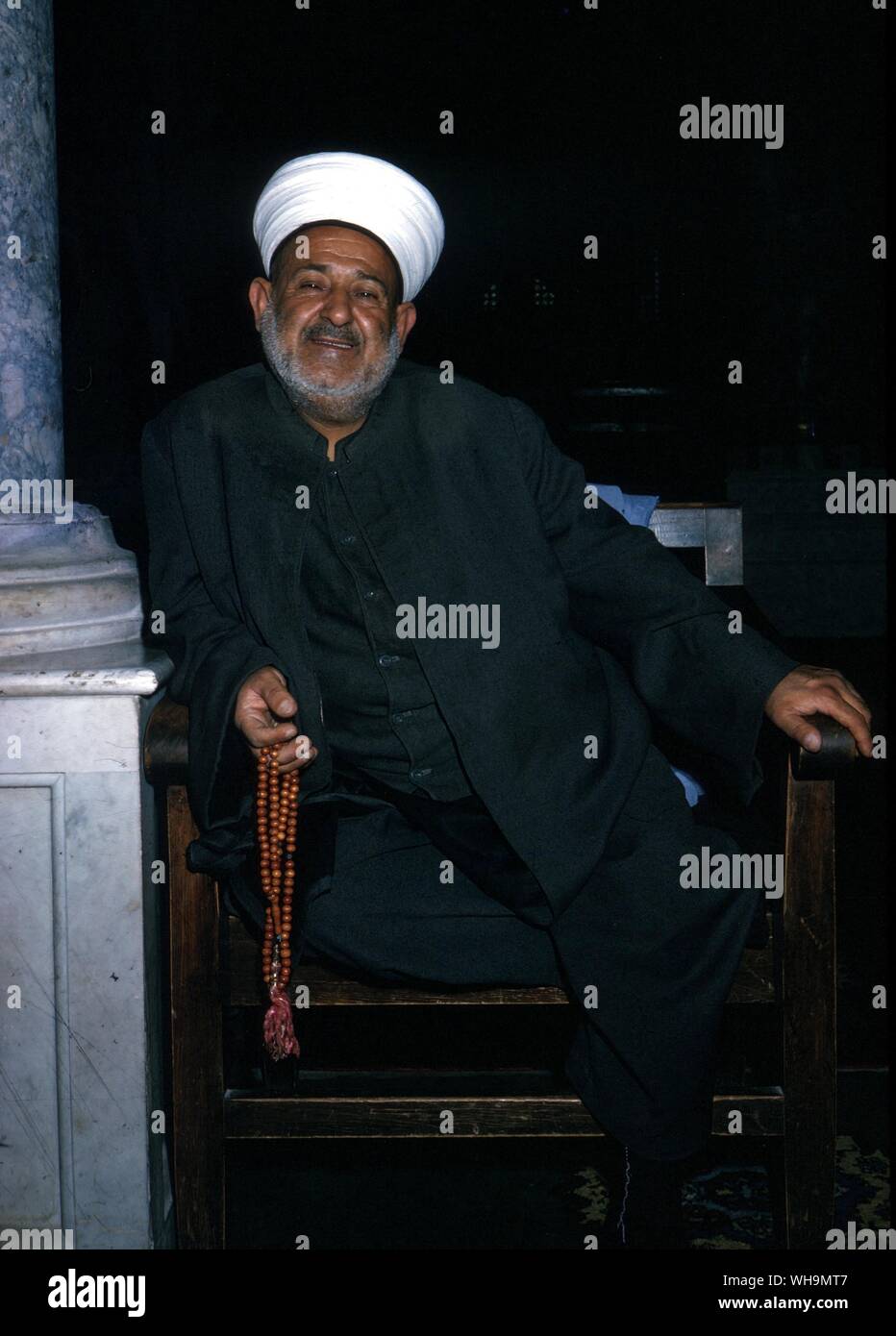Le cheikh du Dôme du Rocher Banque D'Images