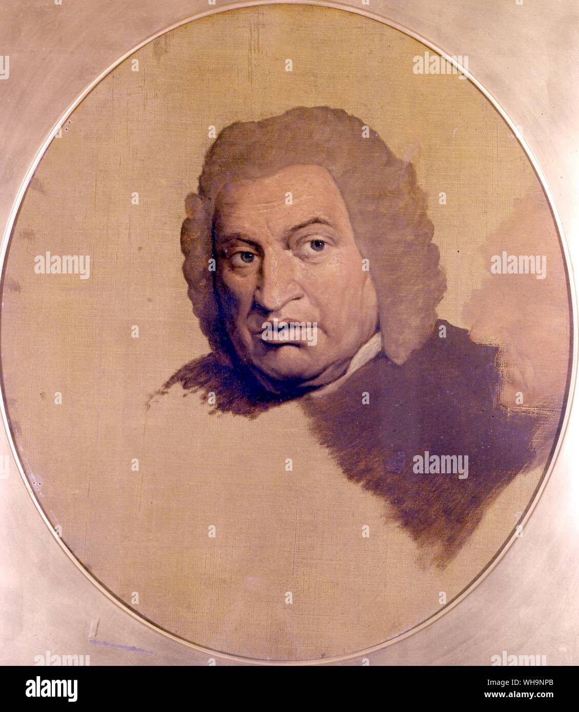 Samuel Johnson (1709-1784) connu sous le nom de M. Johnson lexicographe anglais, auteur et critique Banque D'Images