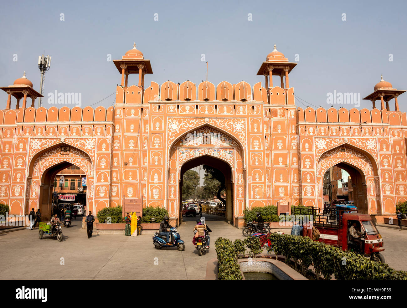 Gate Ajmer, Jaipur, Rajasthan, Inde, Asie Banque D'Images