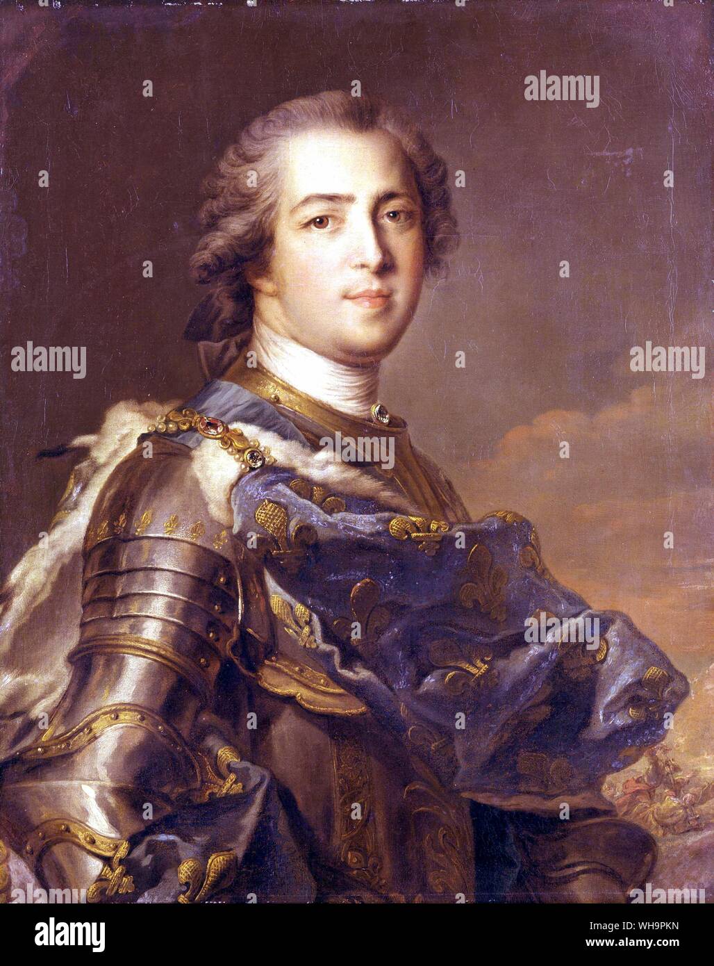 Louis XV par Jean-Marc Nattier Banque D'Images