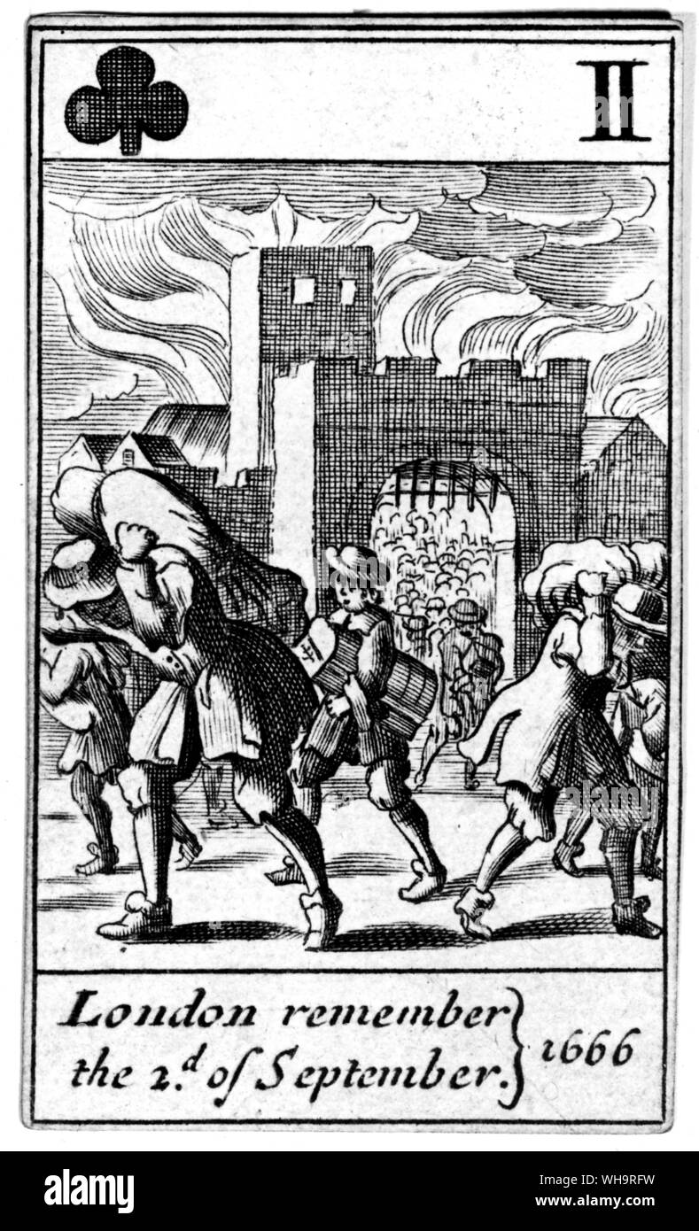 Complot papiste carte à jouer, 17ème siècle. Banque D'Images Complot papiste carte à jouer, 17ème siècle. Banque D'Images