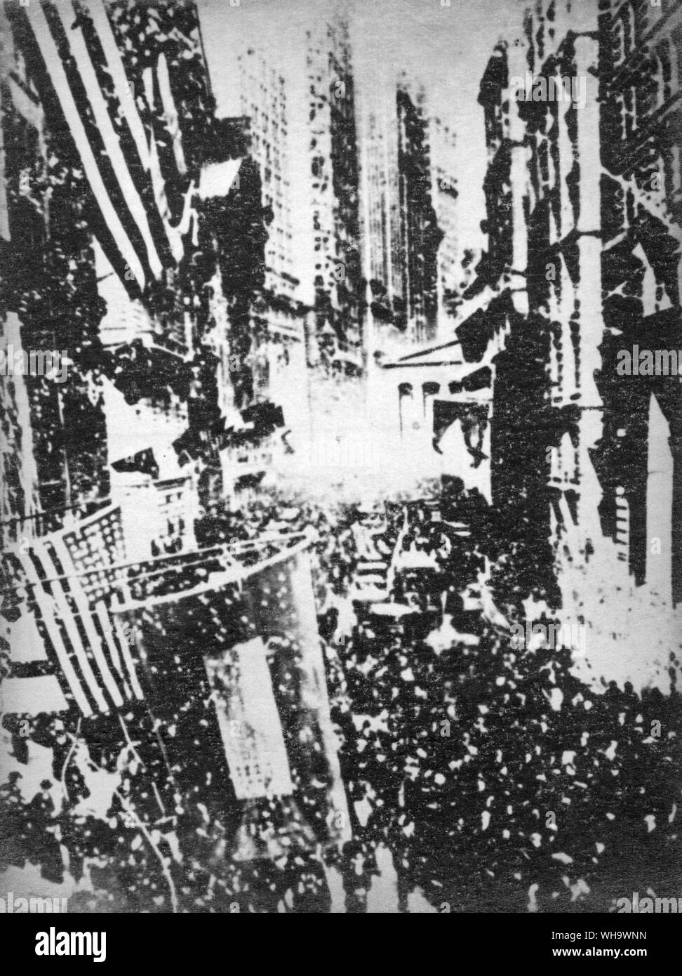Ww1 : Armistice Day à New York City, USA. 1918. Banque D'Images