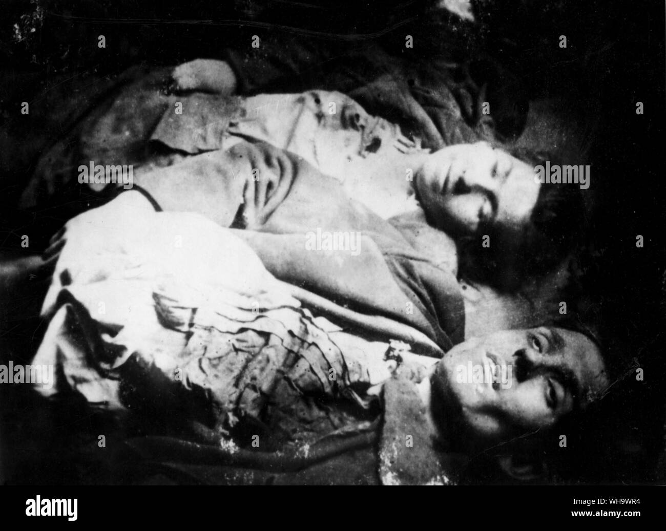 WW1/ Les Tchèques abattus par les soldats autrichiens au cours de manifestations contre la faim organisé dans la ville de Prostejov en Moravie en 1917. Banque D'Images