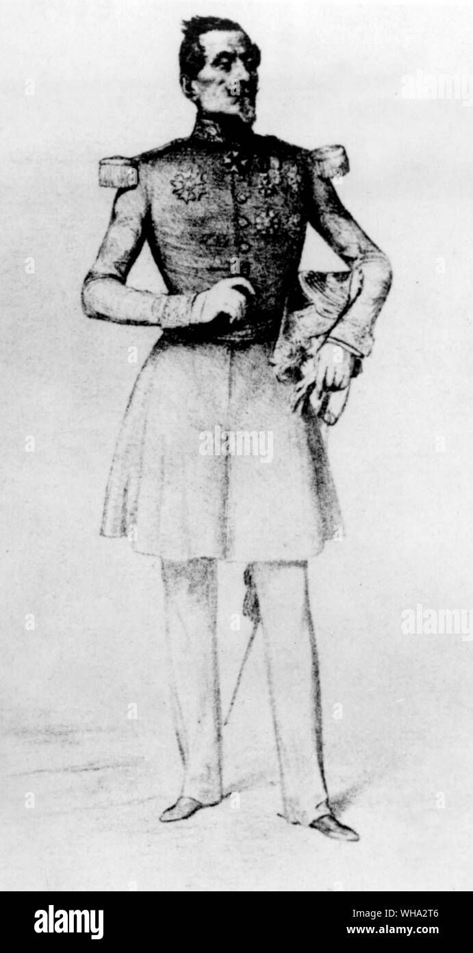 Le maréchal de Saint Arnaud. Légion étrangère française. Banque D'Images