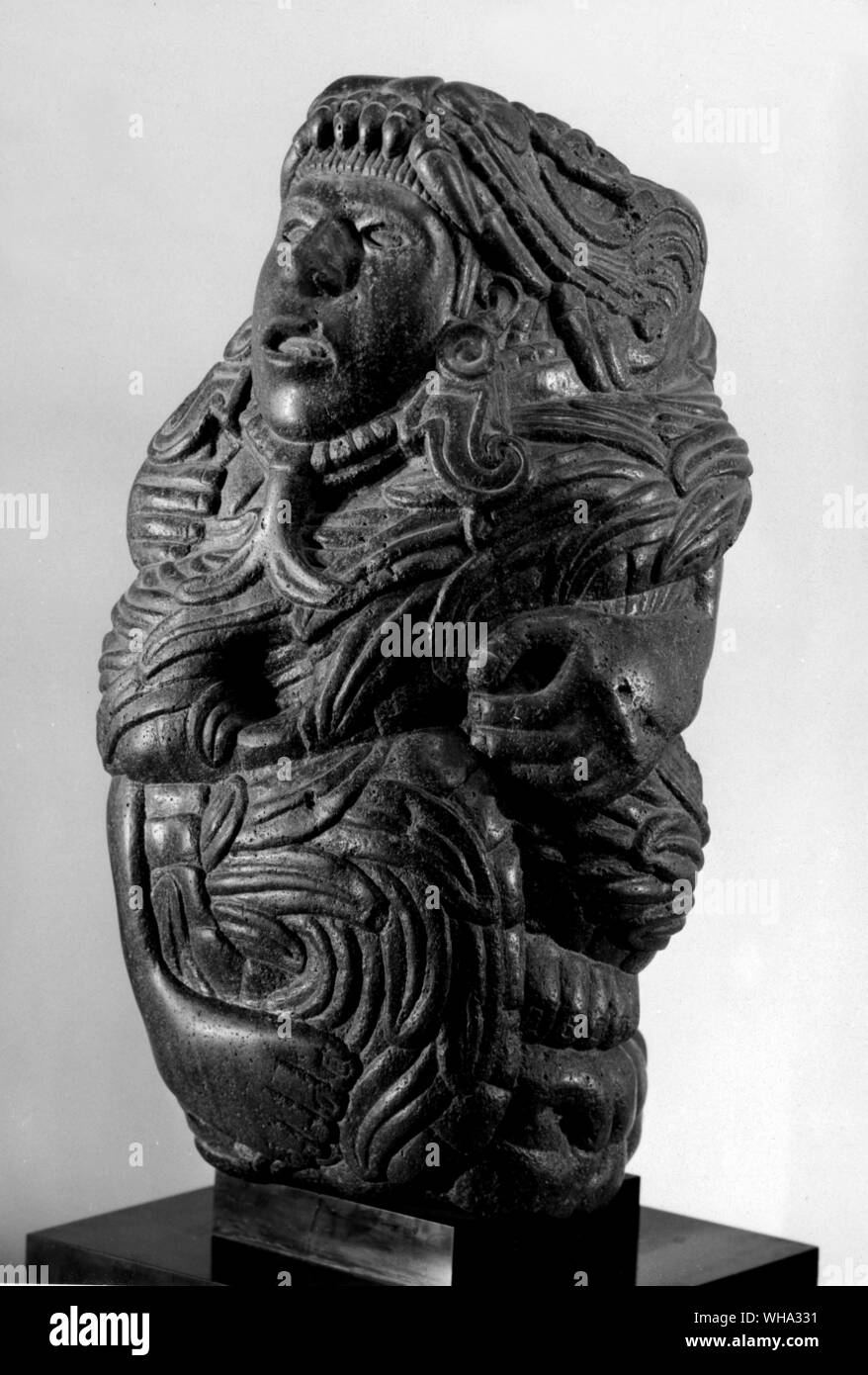 Artefact d'Amérique centrale. Quetzacoatl. Aztec peut-être. Banque D'Images