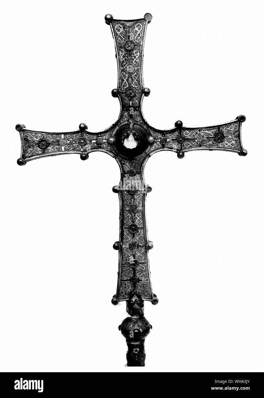 Croix celtique, 12e siècle Banque D'Images